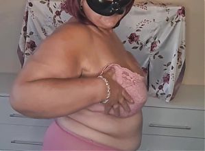Ugly Fat Grandmother slowly reveales her naked body. Her large breasts will make you hard.