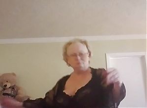 Old Woman, Granny Loves To Dance Her Sexy Dance